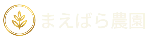 まえばら農園の阿波晩茶「山吹(YAMABUKI)」の公式ロゴ。黄金の三枚葉アイコン